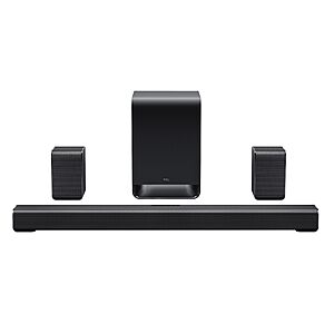 TCL S65K 5.1-Channel Soundbar System w/ Wireless Subwoofer & Surround Speakers $279.99 + Free Shipping