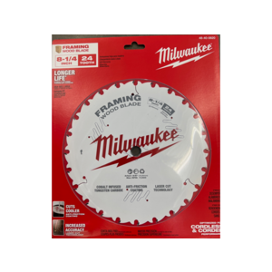 MILWAUKEE 48-40-0820 8-1/4" 24T FRAMING BLADE for Jobsite Table Saw $13.5