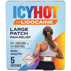5-Count Icy Hot Lidocaine Pain Relief Patches $5.04 + Free Shipping w/ Prime or on orders over $35