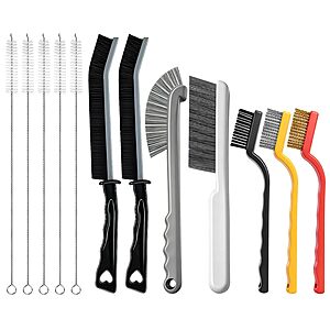 12-Piece Crevice Cleaning Brush Set w/ Straw & Angled Brushes $2.99 + Free Shipping w/ Prime or on $35+