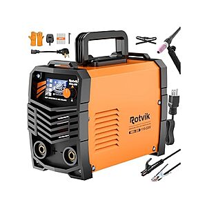 200A Rotvik Dual-Voltage Stick Welder w/ Lift TIG, 20PCS Rods & 220V Adapter $72.99 + Free Shipping w/ Prime