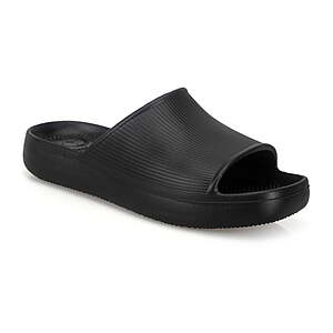 Sam's Club Members: Totes Women's Ribbed Platform Slide Sandal w/ Everywear Technology (3 Colors, Sizes: 6-11 $7.81 + Free S&H w/ Sam's Plus Membership