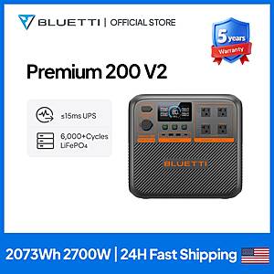 BLUETTI Elite 200 V2 Portable Power Station 2073Wh 2700W LiFePO4 $663 + Free Shipping