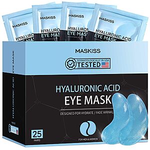 Amazon – Maskiss Hyaluronic Acid Under Eye Patches, 25 Pairs $9.16 w/ Code