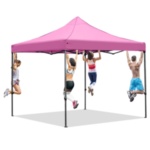 Ainfox 10' x 10' Heavy Duty Pop-Up Canopy Tent w/ Wheeled Carrying Bag (Pink) $62 + Free Shipping