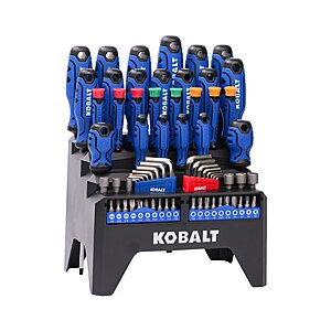 Kobalt 69 -Piece 6-in Magnetic Multi-Bit Replaced Combination Tip Screwdriver Set $29.98
