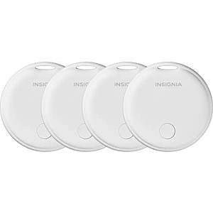 4-Pack Insignia iOS Apple Find My App Locator Tag (White) $14.99 + Free Shipping
