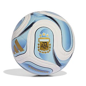 $17.50: adidas Unisex WC26 Argentina Club Soccer Ball Size 5 White/Blue at Amazon
