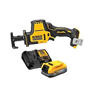ATOMIC 20V MAX Cordless Brushless Compact Reciprocating Saw + Free PowerStack Battery And Charger $129