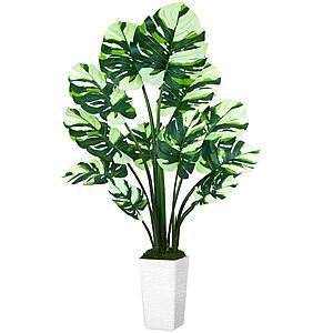 64" UPBUD Artificial Monstera Deliciosa Plant w/ Tall Pot & Moss $34.99 + Free Shipping w/ Prime or on $35+