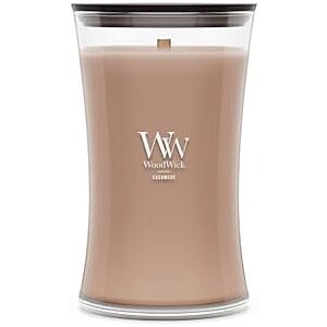 [NEW, SnS] $19.38 | 21.5-Oz WoodWick Cashmere Large Hourglass Candle with Crackling Wick at Amazon