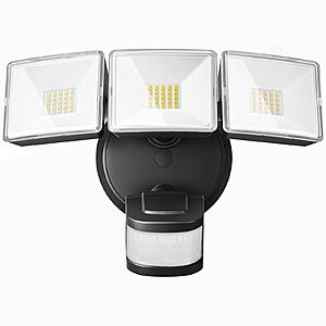 OREiN 4500LM Hardwired Outdoor LED Flood Light w/ Motion Sensor, 180° 50' Detection & Dusk-to-Dawn Mode (Black) $16.99 + Free Shipping w/ Prime or on $35+