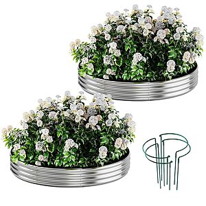 2-Pack Zfhgarden Galvanized Metal Raised Garden Bed Planter Kit (2' x 2' x 1') $9.98 + Free Shipping w/ Prime or on $35+