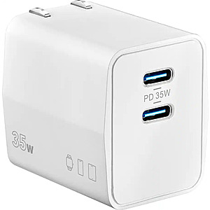 Insignia 35W Dual USB-C Wall Charger (White) $9.99 + Free Shipping