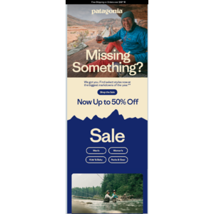 Patagonia Now Up to 50% Off