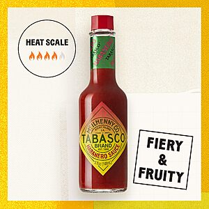 TABASCO® Brand Habanero Sauce 5 Fl Oz (Pack of 1)~$3.68 With S&S @ Amazon
