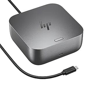 HP USB-C 100W G6 Dock (9X3V1U) - for Display Screen, Notebook - Charging Capability - 120 W $171.2