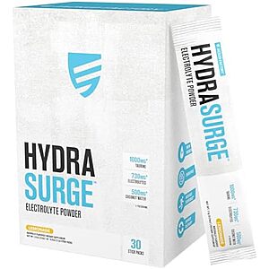 {S&S] Jacked Factory Hydrasurge Electrolytes 30 Stick Packs (2 flavors) at Amazon S+S $8.49 or less