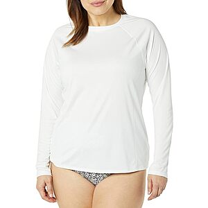 Amazon Essentials Women's Long Sleeve Rash Guard $6.01