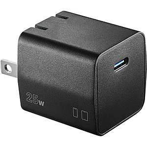 Insignia 25W USB-C Compact Wall Charger $5.99 + Free Shipping