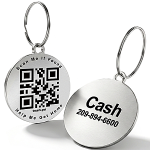 TechMark Custom Dog Tags: Smart QR or 1" Slide-on $5 + Free Shipping