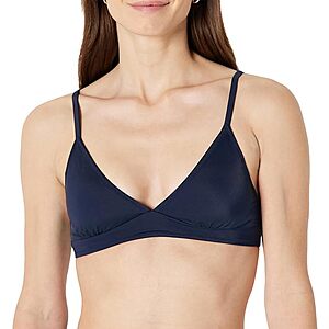 Amazon Essentials Women's Light-Support Triangle Bikini Swimsuit Top with Adjustable Straps $6.62