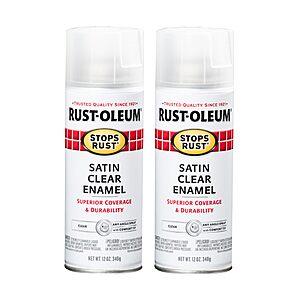 2 Pack Rust-Oleum Stops Rust Spray Paint, various colors, from $12.96