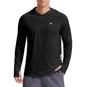 PINSPARK Men's UPF 50+ LS Rash Guard Fishing Hoodie (various) $7.49 + Free Shipping w/ Prime or on $35+