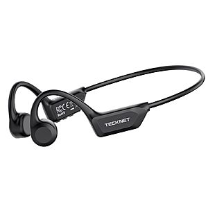 Tecknet Bluetooth 6.0 Open-Ear Bone Conduction Sport Headphones (Black) $14.84 + Free Shipping w/ Prime or on $35+