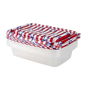 12-Piece Cook With Color 1000ml Stackable Rectangular Plastic Food Storage Container Set (Various) $3.50 + Free Shipping w/ Walmart+ or on $35+