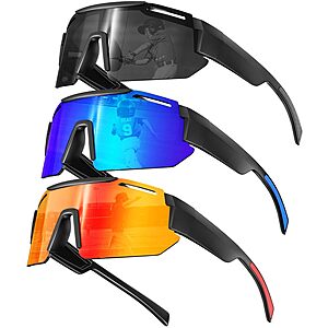 3-Pack KALIYADI Kids Polarized Baseball Sunglasses w/ UV400 Protection (Various) $9.99 + Free Shipping w/ Prime or on $35+