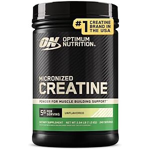 [NEW, SnS] $26.59 | 2.64-Lb Optimum Nutrition Micronized Creatine Monohydrate Powder (Unflavored) at Amazon