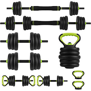 44-Lbs Yiimo 4-in-1 Adjustable Dumbbell & Kettlebell Set $58.99 + Free Shipping