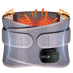WNH Portable Lower Back Massager w/ Heat & 3 Vibration Modes (5000mAh) $34.39 + Free Shipping w/ Prime or on $35+