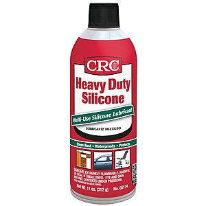 $2.97 AMAZON CRC Heavy Duty Silicone Lubricant, 11 Wt Oz, Clear Colorless Liquid