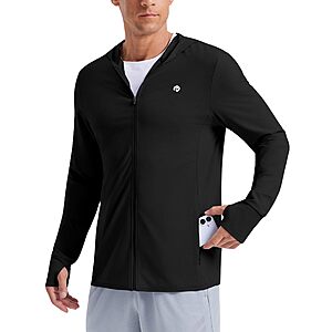 PINSPARK Men's UPF 50+ Lightweight Full-Zip Sun Protection Hoodie Jacket (2 colors) $8.99 + Free Shipping w/ Prime or on $35+