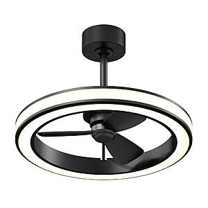 Artika Edwin 23" LED Chandelier Ceiling Fan $79.99 Black or Silver Free Shipping Costco.com