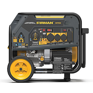 REFURBISHED with 2 yr warranty, FIRMAN Dual Fuel 9400W 120/240V Electric Start Generator, $524.99, FS, ebay