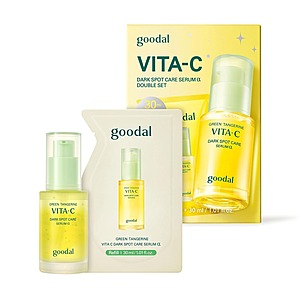 2-Pack GOODAL 1.01 fl oz Green Tangerine Vitamin C Serum [Advanced Ver.] w/ 5% Niacinamide & Exosome Technology + Refill $20.94 + Free Shipping w/ Prime