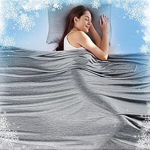 50" x 60" Kmuset Double-Sided Arc-Chill Cooling Throw Blanket (Light Grey) $9.44 + Free Shipping w/ Prime or on $35+
