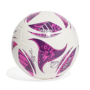 Size 4 Adidas MLS Club Soccer Ball (White/Glory Blue/Lucid Red) $14.39 + Free Shipping w/ Prime or on $35+