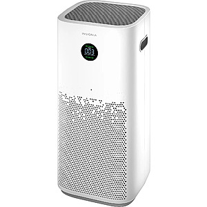 Insignia™ - 497 Sq. Ft. HEPA Air Purifier - White + Free Shipping $100.99