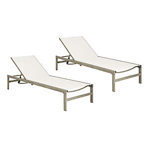 Mainstays Dashwood 2-Piece Sling Patio Chaise Lounger Set - $97