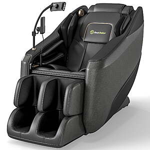 Real Relax Electric Massage Chair, Zero Gravity Full Body Massage Recliner Chair with 10 Fixed Rollers, Touch Screen Controller, Black $588.99