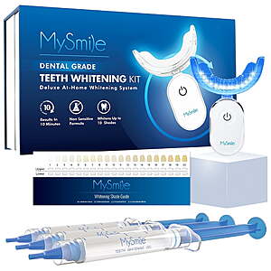 MySmile Pro Teeth Whitening Kit with 28-LED Teeth Whitening Light $28.61