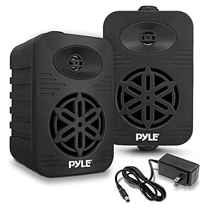 $51.99: Pyle 2-Pack Bluetooth Outdoor Speakers, 500W Waterproof 5.25" 2-Way Speaker System with Tweeter at Amazon