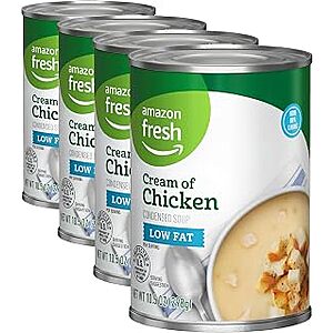 62.8c ea or less S&S WYB 4+ Amazon Grocery 10oz Condensed Soups, choice of 5, (Chix Noodle, Cream of Celery/Chix/Mushroom/LowFat Mush and Tomato)