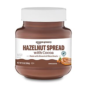 $1.26 or less S&S Amazon Grocery, Hazelnut Spread With Cocoa, 13 Oz, buy 4 save more