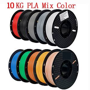 KINGROON 10 KG Mixed Color PLA Filament 1.75mm 3D Printer $52 + Free S/H $51.9