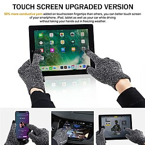 $6.98 AMAZON TRENDOUX Winter Gloves for Men Women Med or Large - Upgraded Touch Screen Cold Weather Thermal Warm Knit Glove